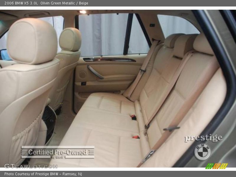 Olivin Green Metallic / Beige 2006 BMW X5 3.0i