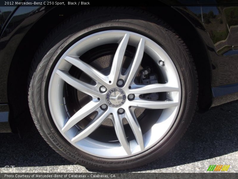 Black / Black 2012 Mercedes-Benz C 250 Sport