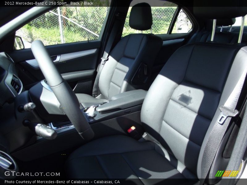 Black / Black 2012 Mercedes-Benz C 250 Sport