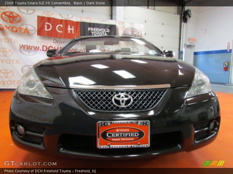 Black / Dark Stone 2008 Toyota Solara SLE V6 Convertible