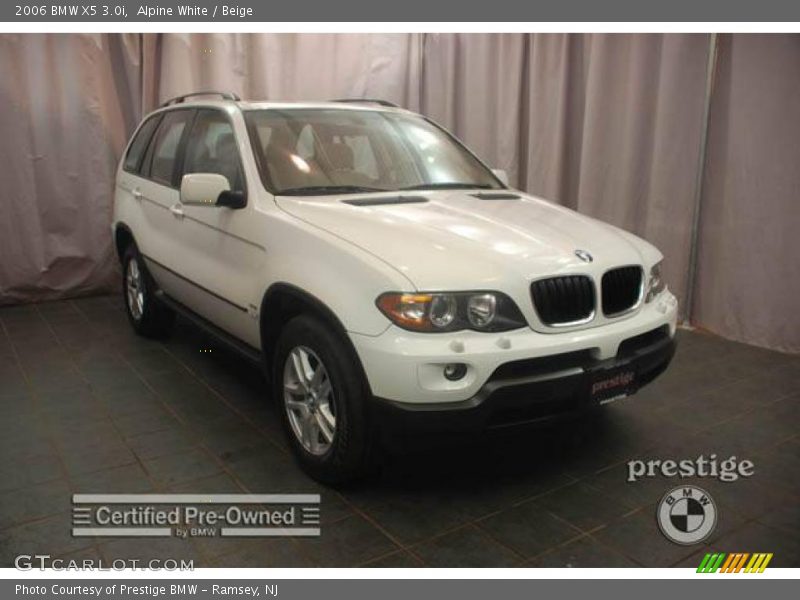 Alpine White / Beige 2006 BMW X5 3.0i