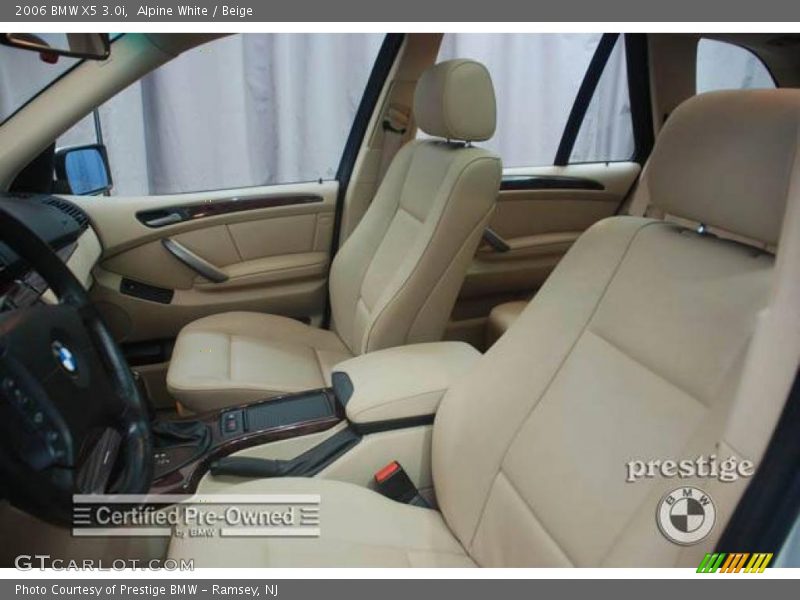 Alpine White / Beige 2006 BMW X5 3.0i