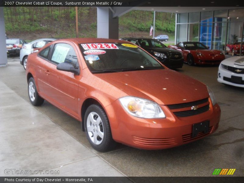 Sunburst Orange Metallic / Gray 2007 Chevrolet Cobalt LS Coupe