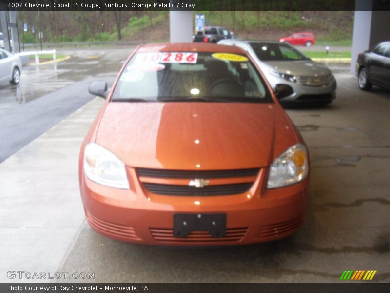 Sunburst Orange Metallic / Gray 2007 Chevrolet Cobalt LS Coupe
