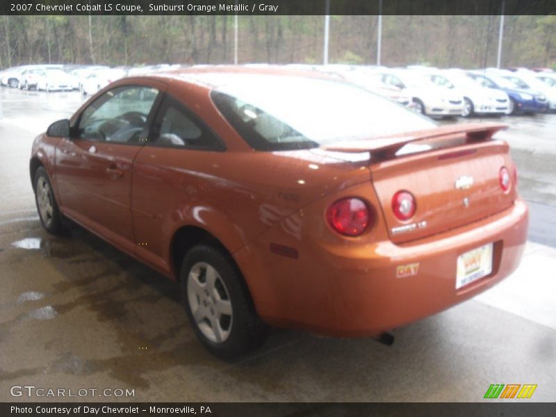 Sunburst Orange Metallic / Gray 2007 Chevrolet Cobalt LS Coupe