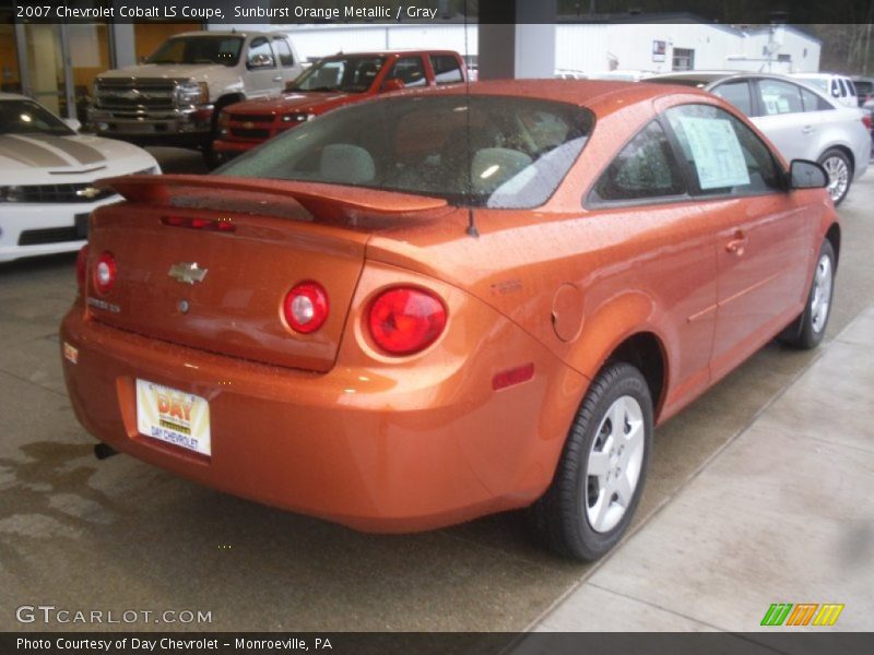 Sunburst Orange Metallic / Gray 2007 Chevrolet Cobalt LS Coupe