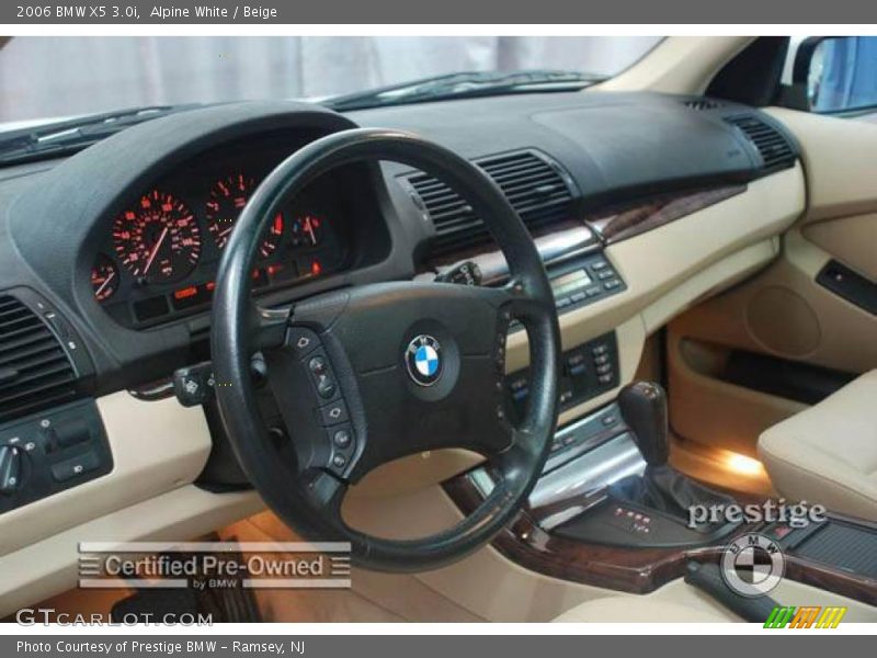 Alpine White / Beige 2006 BMW X5 3.0i