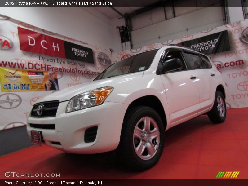 Blizzard White Pearl / Sand Beige 2009 Toyota RAV4 4WD