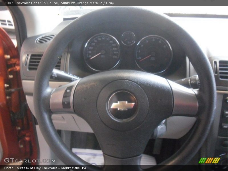 Sunburst Orange Metallic / Gray 2007 Chevrolet Cobalt LS Coupe