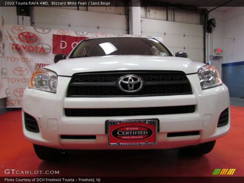 Blizzard White Pearl / Sand Beige 2009 Toyota RAV4 4WD