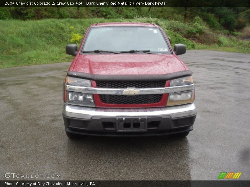 Dark Cherry Red Metallic / Very Dark Pewter 2004 Chevrolet Colorado LS Crew Cab 4x4