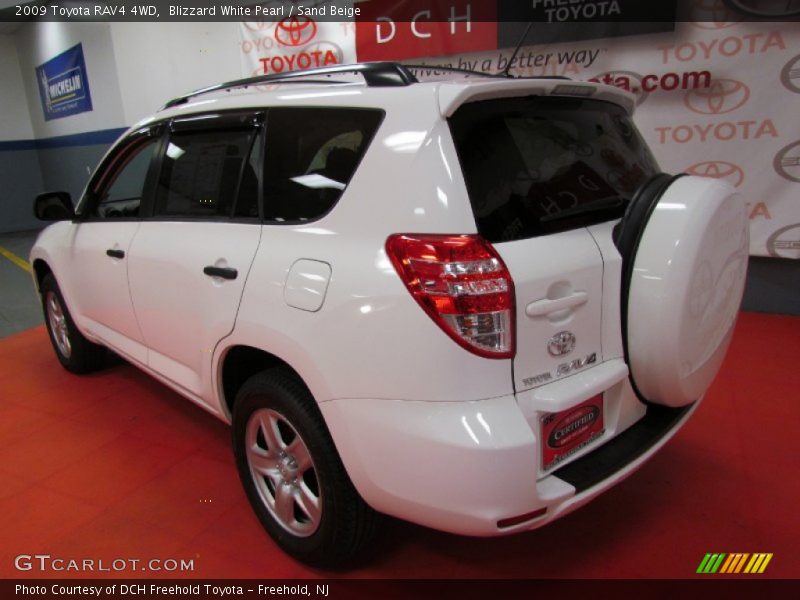 Blizzard White Pearl / Sand Beige 2009 Toyota RAV4 4WD