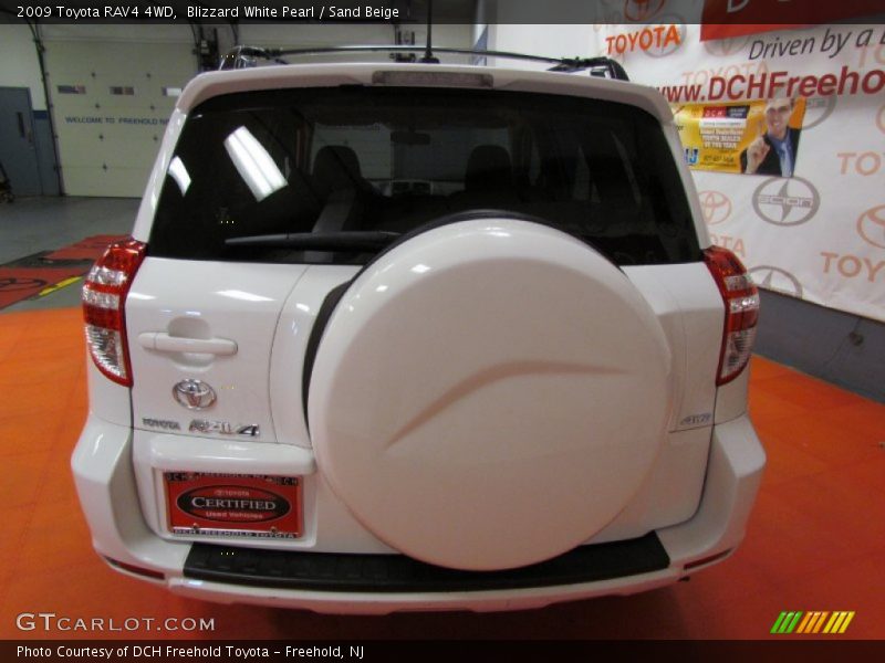 Blizzard White Pearl / Sand Beige 2009 Toyota RAV4 4WD