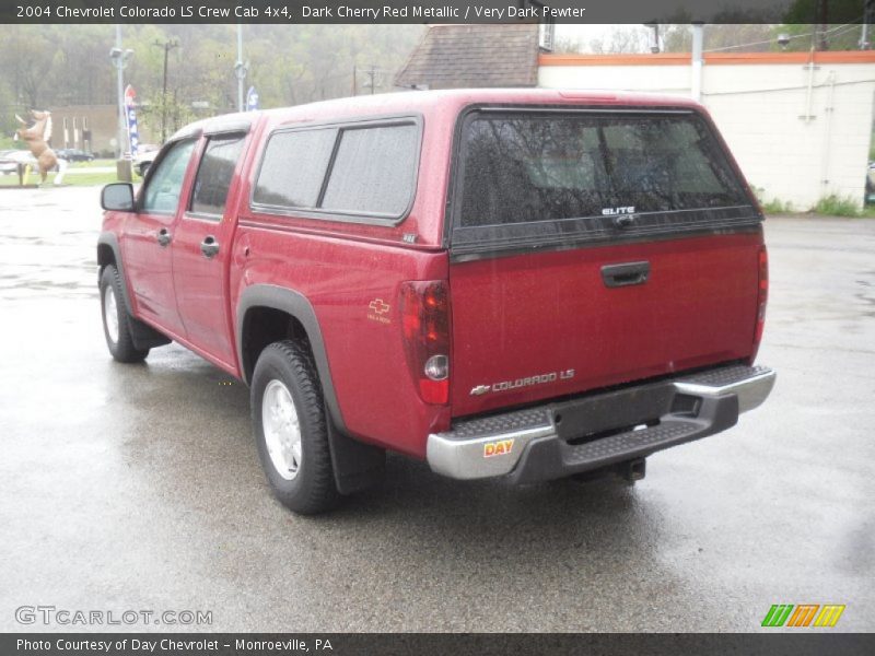Dark Cherry Red Metallic / Very Dark Pewter 2004 Chevrolet Colorado LS Crew Cab 4x4