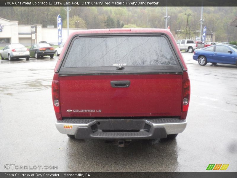 Dark Cherry Red Metallic / Very Dark Pewter 2004 Chevrolet Colorado LS Crew Cab 4x4