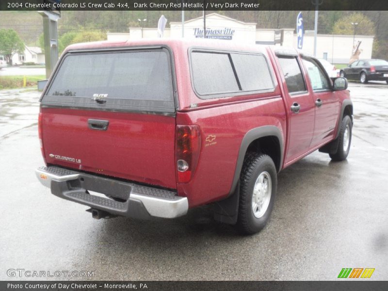 Dark Cherry Red Metallic / Very Dark Pewter 2004 Chevrolet Colorado LS Crew Cab 4x4