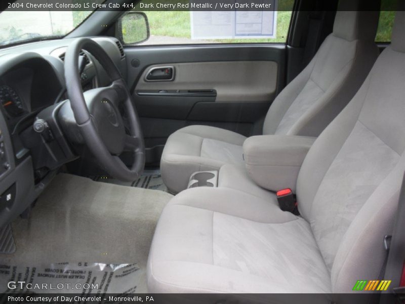 Dark Cherry Red Metallic / Very Dark Pewter 2004 Chevrolet Colorado LS Crew Cab 4x4