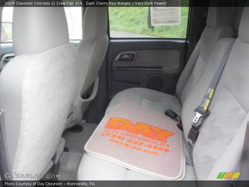 Dark Cherry Red Metallic / Very Dark Pewter 2004 Chevrolet Colorado LS Crew Cab 4x4