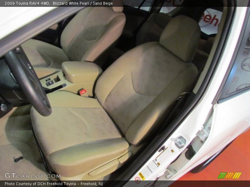 Blizzard White Pearl / Sand Beige 2009 Toyota RAV4 4WD