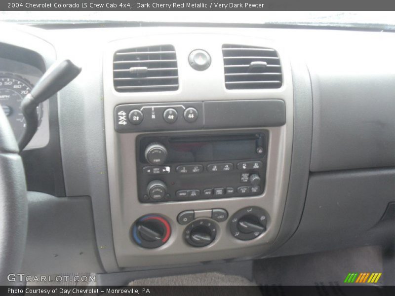 Dark Cherry Red Metallic / Very Dark Pewter 2004 Chevrolet Colorado LS Crew Cab 4x4