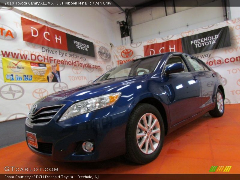 Blue Ribbon Metallic / Ash Gray 2010 Toyota Camry XLE V6