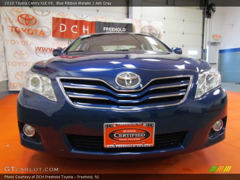 Blue Ribbon Metallic / Ash Gray 2010 Toyota Camry XLE V6