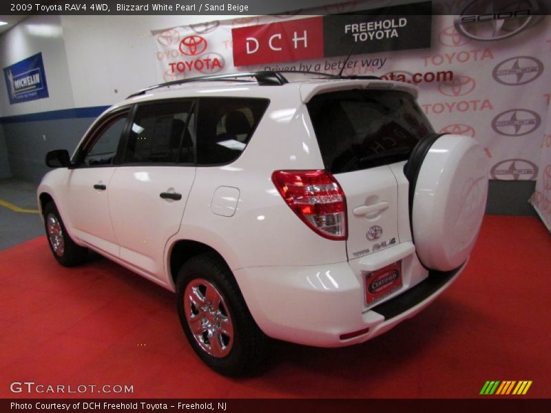 Blizzard White Pearl / Sand Beige 2009 Toyota RAV4 4WD