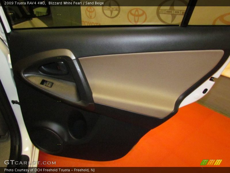Blizzard White Pearl / Sand Beige 2009 Toyota RAV4 4WD