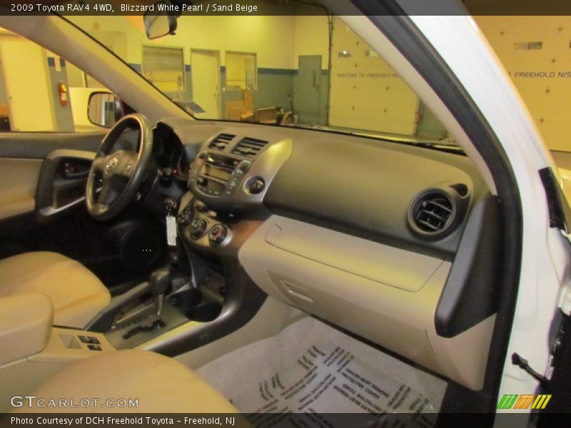 Blizzard White Pearl / Sand Beige 2009 Toyota RAV4 4WD