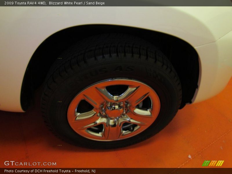 Blizzard White Pearl / Sand Beige 2009 Toyota RAV4 4WD