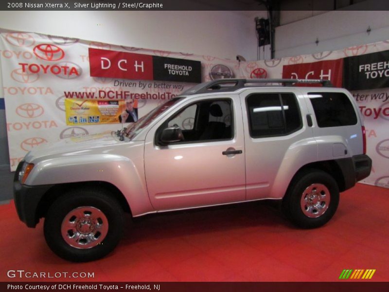 Silver Lightning / Steel/Graphite 2008 Nissan Xterra X