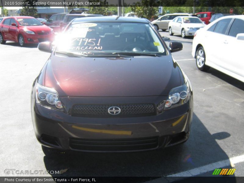 Sizzling Crimson Mica / Dark Charcoal 2010 Scion tC