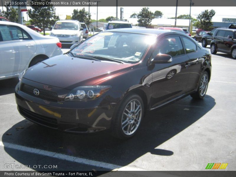 Sizzling Crimson Mica / Dark Charcoal 2010 Scion tC