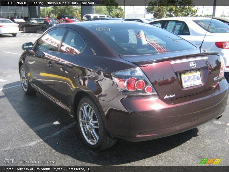 Sizzling Crimson Mica / Dark Charcoal 2010 Scion tC