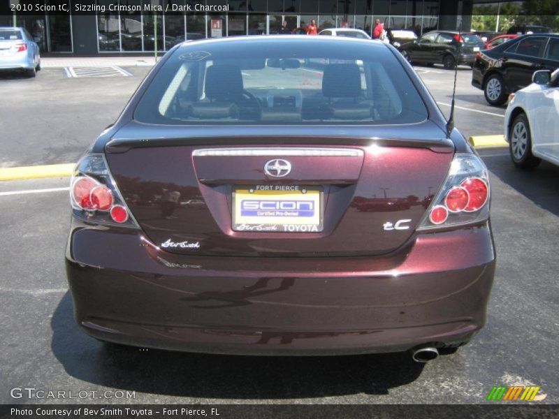 Sizzling Crimson Mica / Dark Charcoal 2010 Scion tC