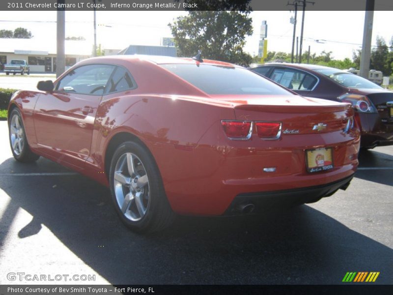 Inferno Orange Metallic / Black 2011 Chevrolet Camaro LT Coupe