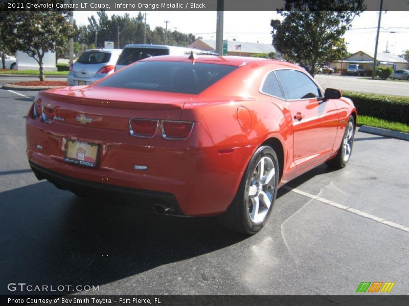 Inferno Orange Metallic / Black 2011 Chevrolet Camaro LT Coupe