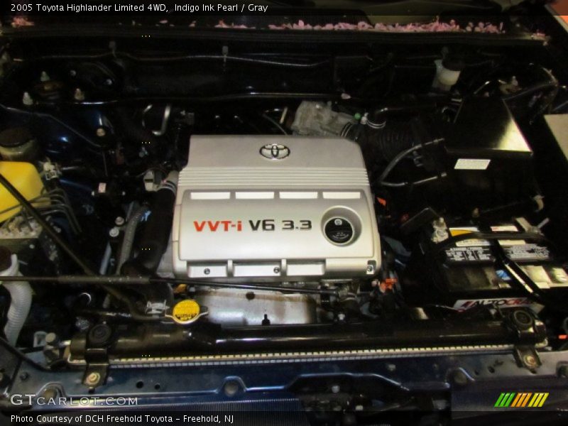 Indigo Ink Pearl / Gray 2005 Toyota Highlander Limited 4WD