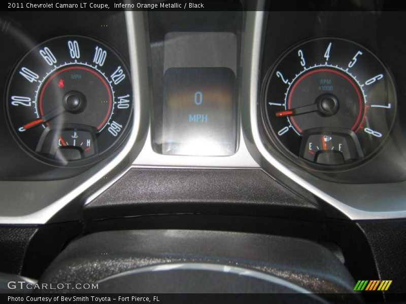 Inferno Orange Metallic / Black 2011 Chevrolet Camaro LT Coupe