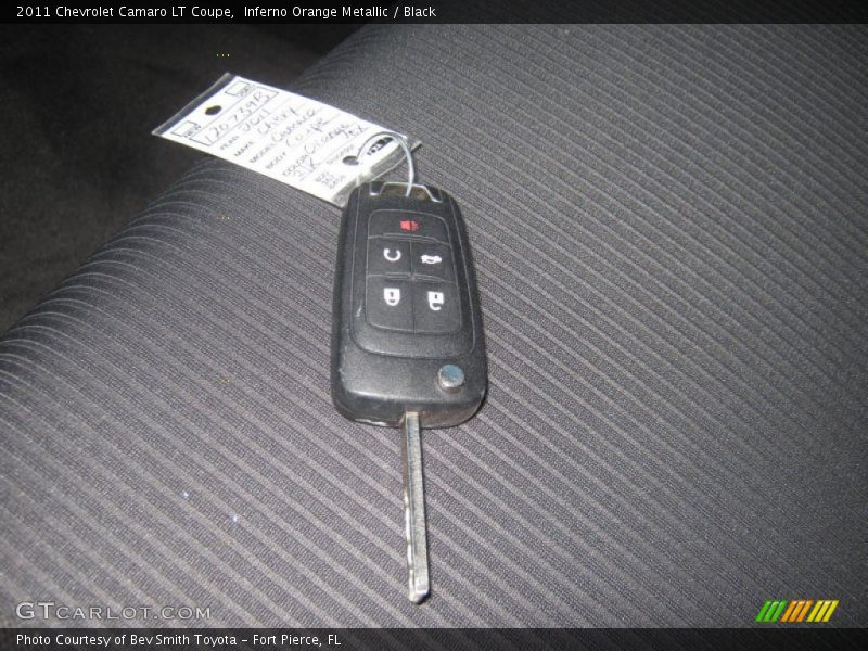 Inferno Orange Metallic / Black 2011 Chevrolet Camaro LT Coupe