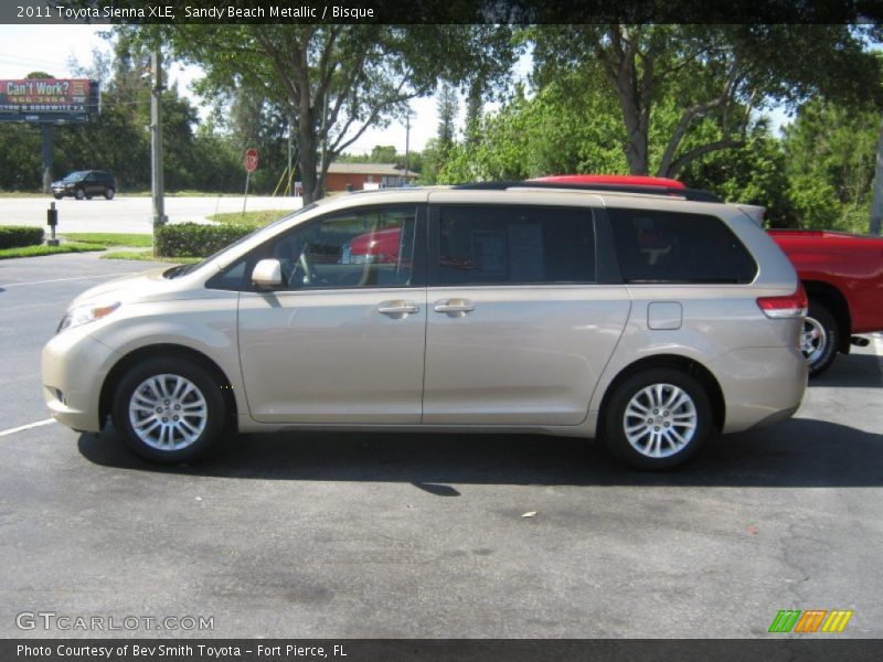 Sandy Beach Metallic / Bisque 2011 Toyota Sienna XLE