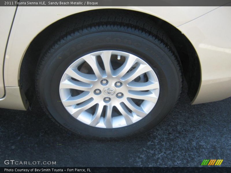Sandy Beach Metallic / Bisque 2011 Toyota Sienna XLE