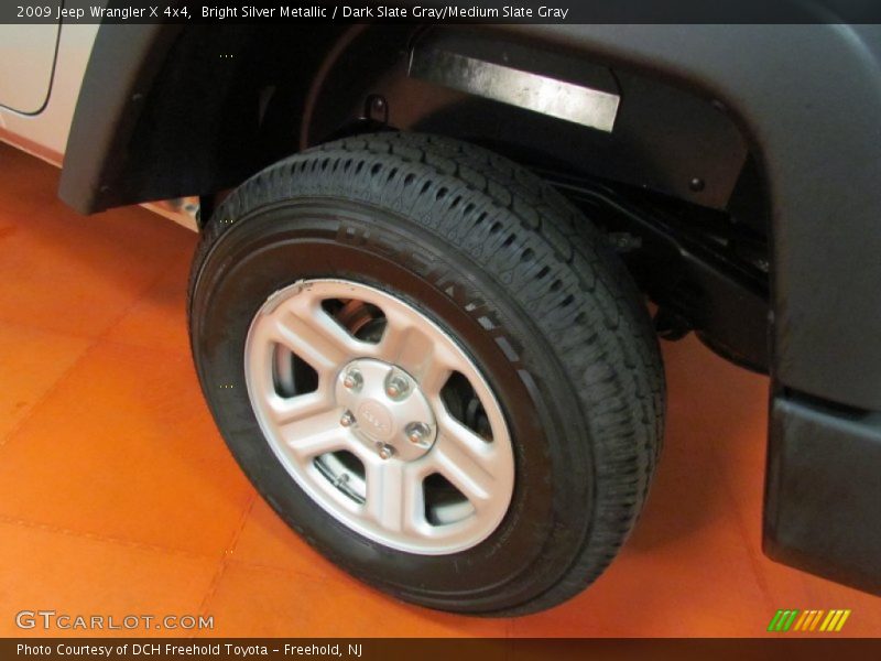 Bright Silver Metallic / Dark Slate Gray/Medium Slate Gray 2009 Jeep Wrangler X 4x4