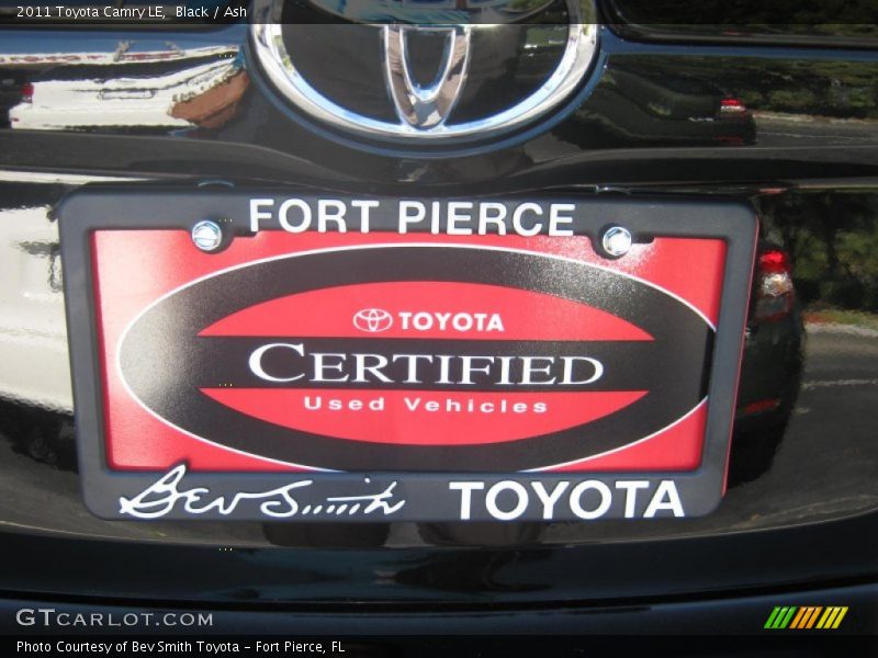 Black / Ash 2011 Toyota Camry LE