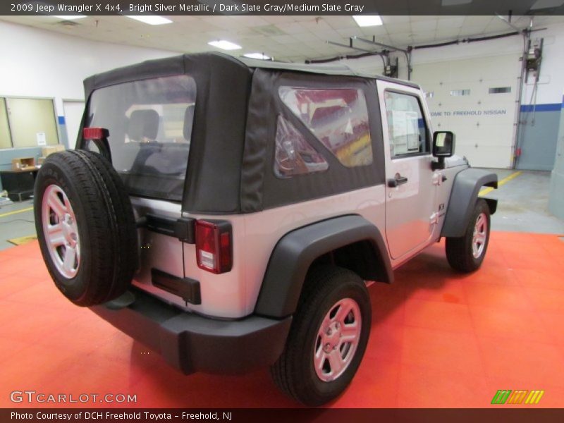 Bright Silver Metallic / Dark Slate Gray/Medium Slate Gray 2009 Jeep Wrangler X 4x4