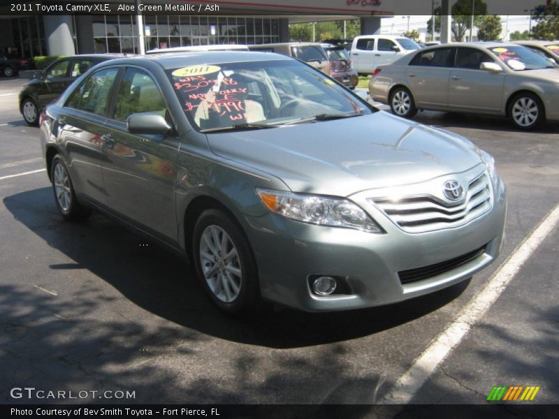 Aloe Green Metallic / Ash 2011 Toyota Camry XLE