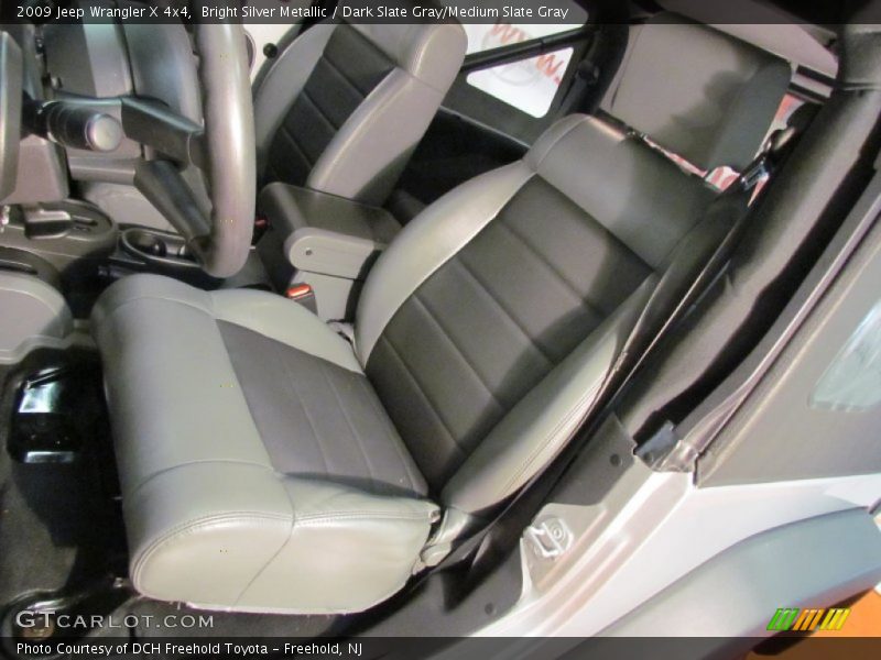 Bright Silver Metallic / Dark Slate Gray/Medium Slate Gray 2009 Jeep Wrangler X 4x4