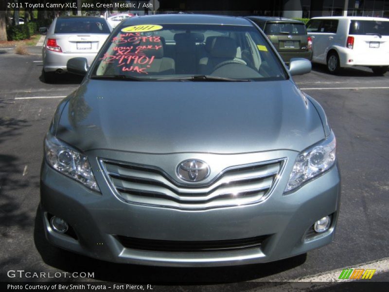 Aloe Green Metallic / Ash 2011 Toyota Camry XLE