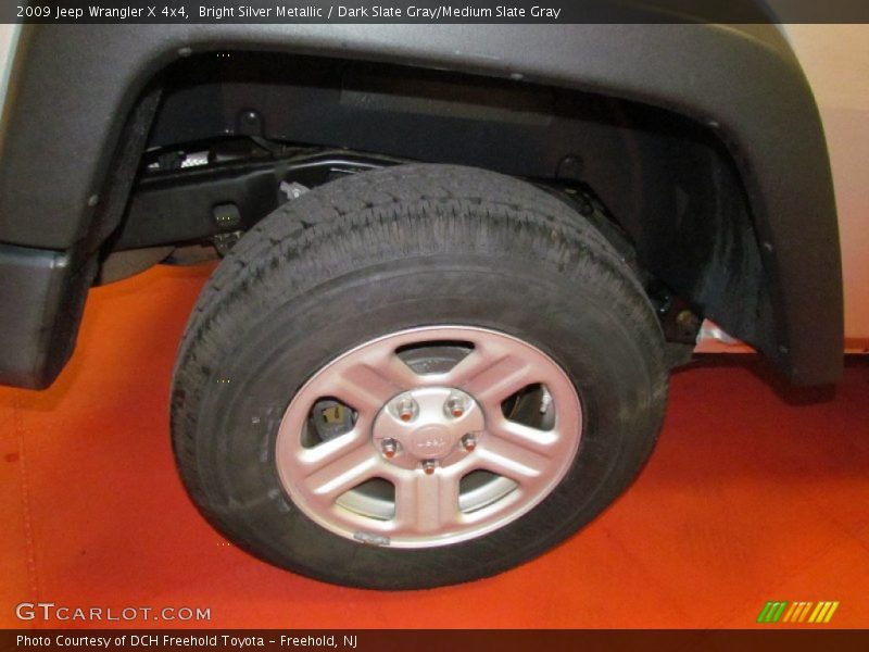 Bright Silver Metallic / Dark Slate Gray/Medium Slate Gray 2009 Jeep Wrangler X 4x4