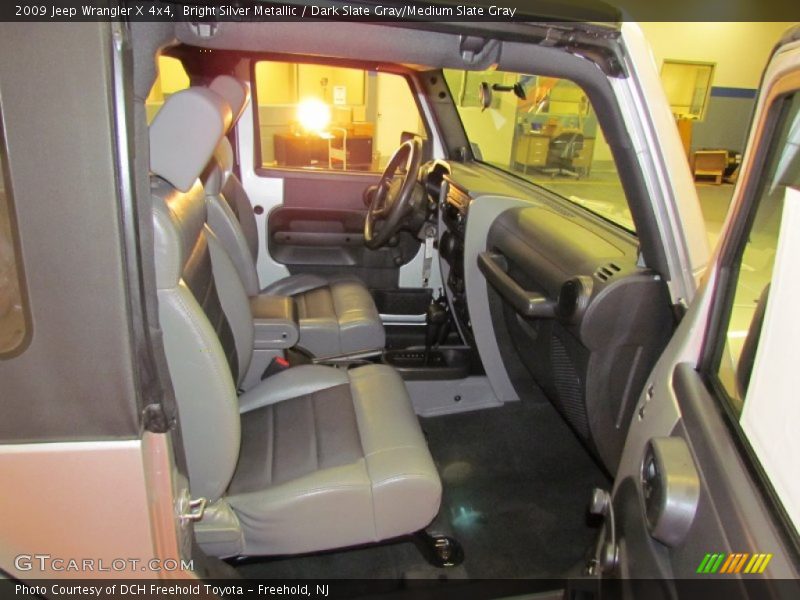 Bright Silver Metallic / Dark Slate Gray/Medium Slate Gray 2009 Jeep Wrangler X 4x4